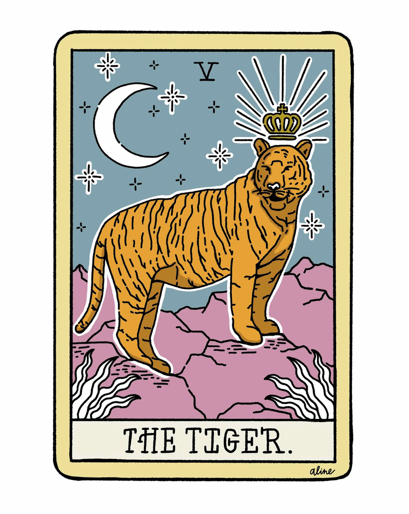 The Tiger: Tarot Card Print