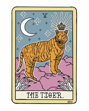 The Tiger: Tarot Card Print