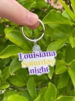 Louisiana Saturday Night Keychain
