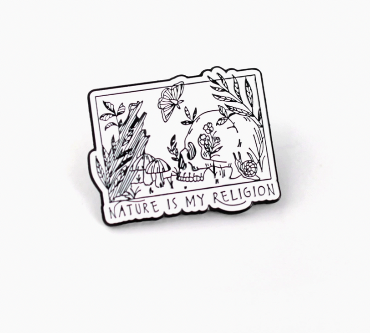 Nature is my Religion Enamel Pin
