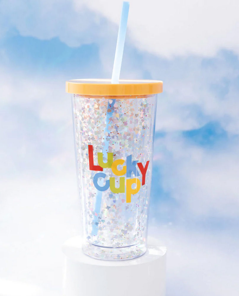 
            
                Load image into Gallery viewer, Glitter Bomb Sip Sip Tumbler with Straw - Lucky Cup
            
        