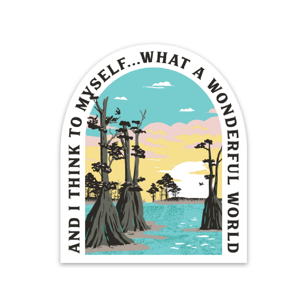 What a Wonderful World Sticker