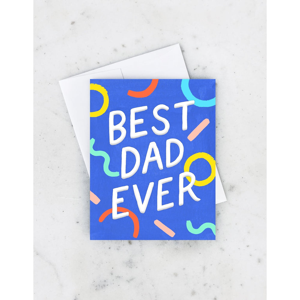 Best Dad Ever Squiggles Card