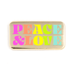 Peace and Love Enamel Pin