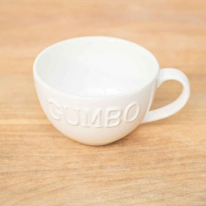 Gumbo Handle Bowl Antique White 4.5x3