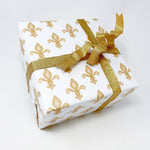 Gold Fleur De Lis Wrapping Paper