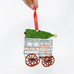 Roman Candy Cart Christmas Tree Ornament