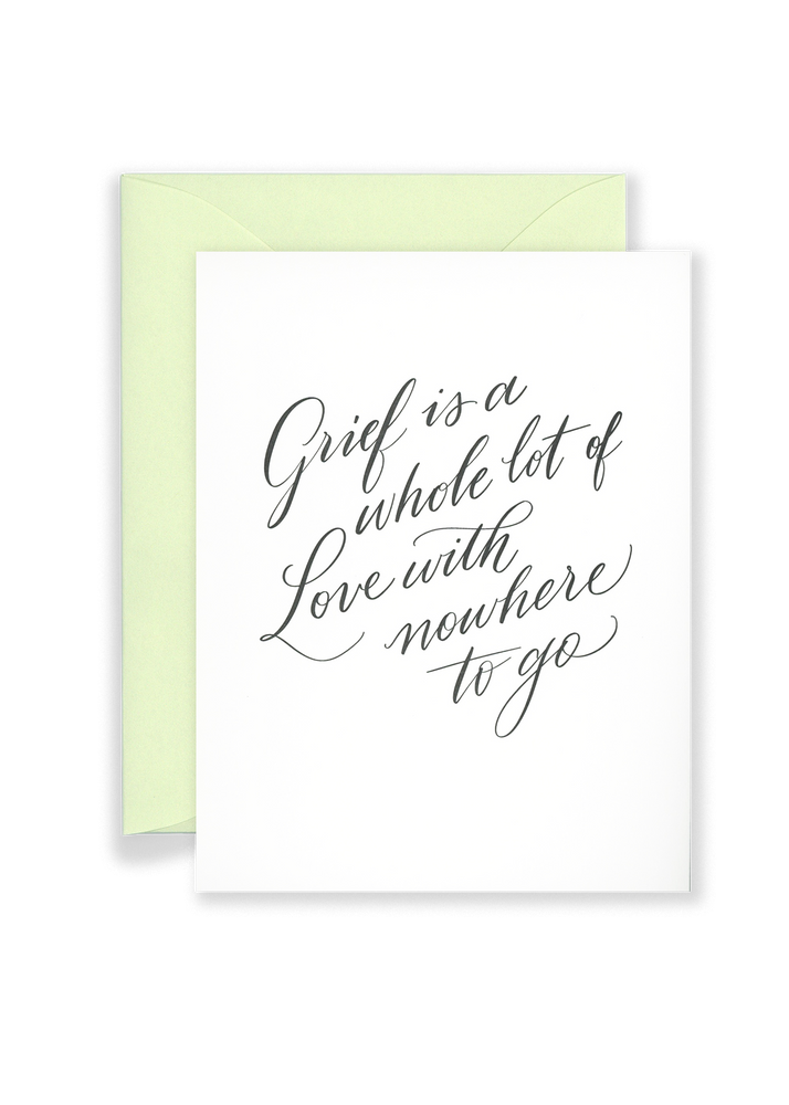Love With Nowhere To Go Sympathy Greeting Card