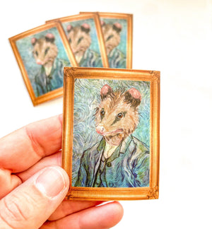 Vincent Van Gogh Self Portrait Possum Sticker