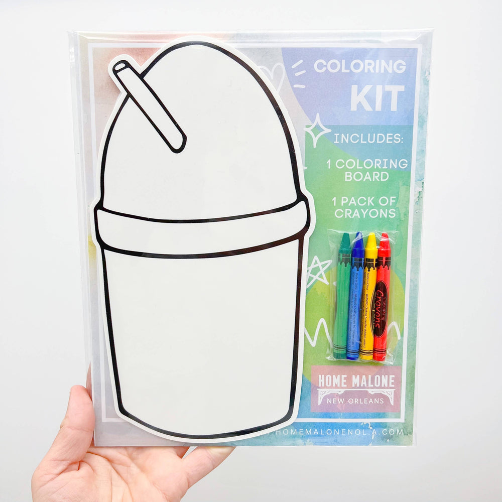 Sno-Ball Coloring Kit - New Orleans Summer Kid's Activity