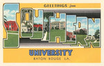 Greetings from Southern University, Baton Rouge - Vintage Image, Postcard