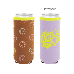 Smiley Reversible Slim Can Holders